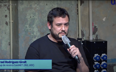 Israel Rodríguez-Giralt at #jotambé event discussing about the effects of conceptualizing pandemics in terms of “health emergency” preparedness