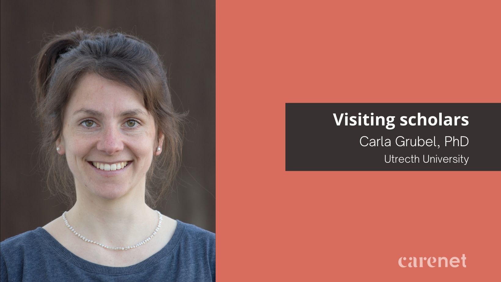 Visiting scholars: Carla Greubel, PhD candidate at the Utrecht University