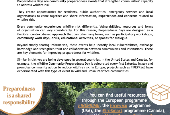 Preparedness Days: A Practical Guide to Wildfire Preparedness