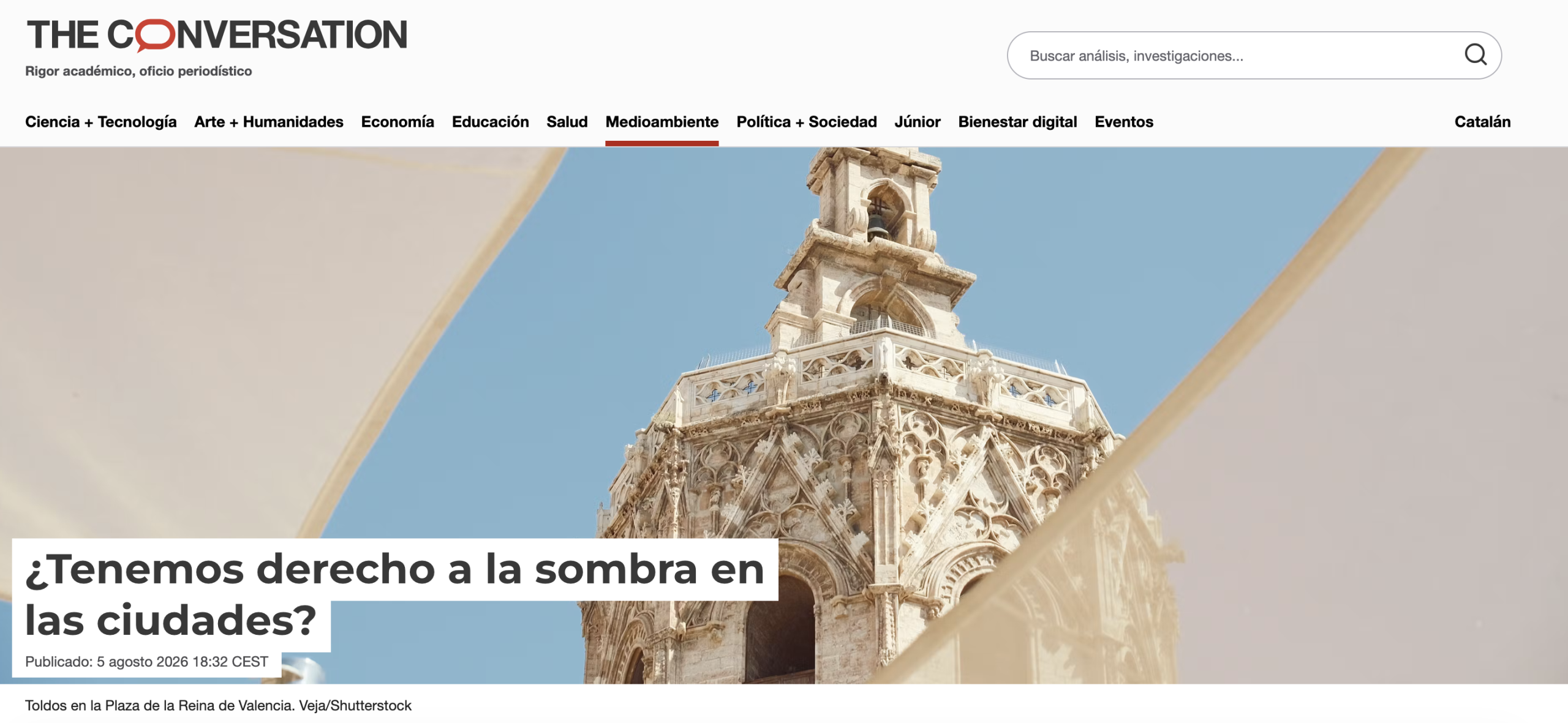¿Tenemos derecho a la sombra en las ciudades?