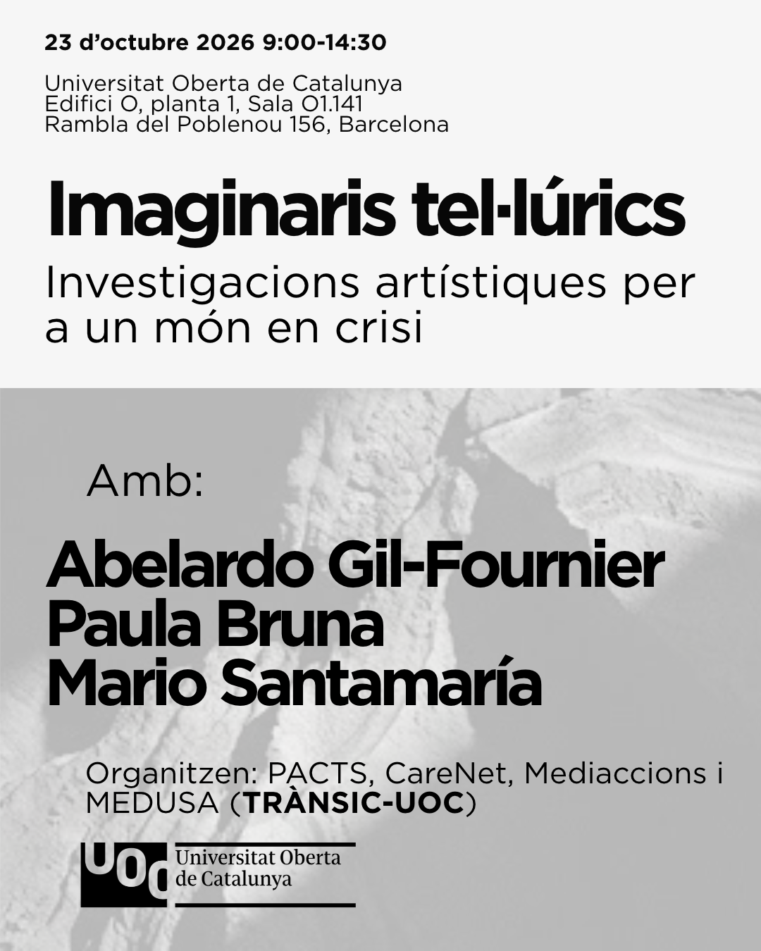 Seminari TRÀNSIC-UOC: Imaginaris tel·lúrics. Investigacions artístiques per a un món en crisi